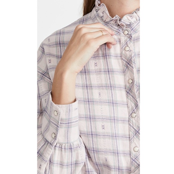 Xirena Jensen Plaid Flannel Snap Button Shirt - Picture 2 of 13